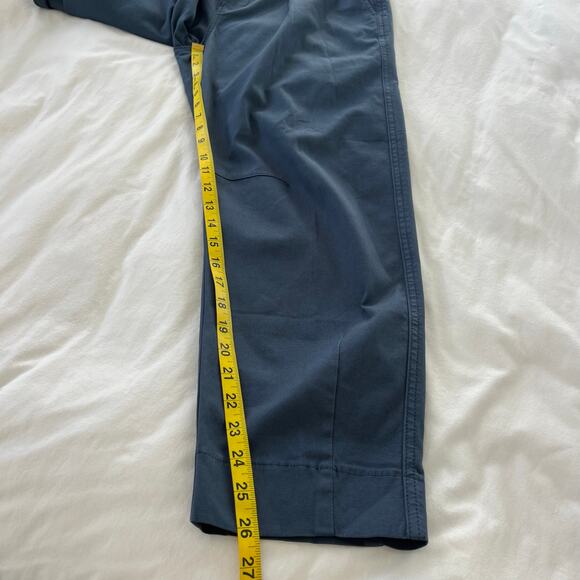 AYR NWT The Bam Prussian Blue Baby Barrel Leg Cotton Pleated Pants, Size 4 - Picture 11 of 14